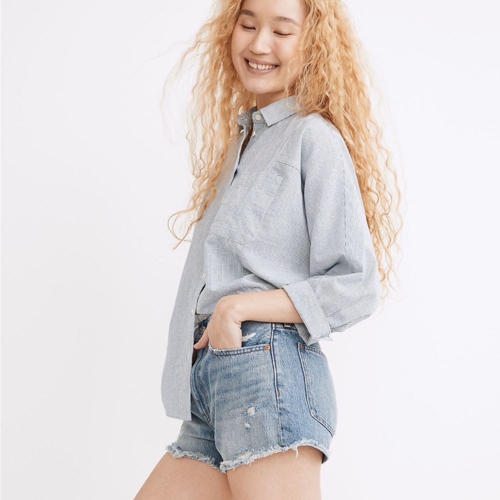 Madewell relaxed denim shorts, renfield wash - Picture 3 of 5
